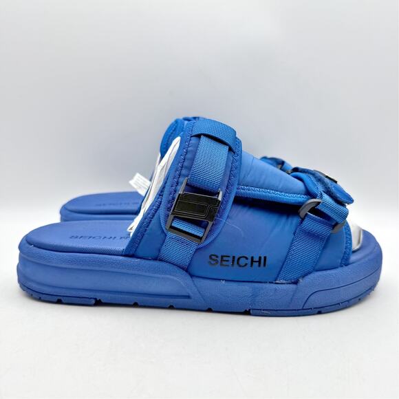 Seichi Mens Yoroi V2 Slide Sandals US 8 EU 41 Cobalt Blue NIB main image 10
